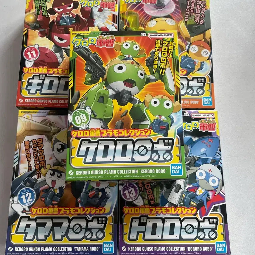[BUNJANG] Keroro Robot Plastic Model Kit Set / 케로로 로보 프라모델 세트로 팝니다