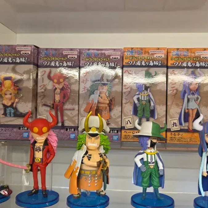 [BUNJANG] One Piece Wano Country Beast Pirates Tobiroppo World Collectable Figure Bundle Set / 원피스 와노쿠니 백수해적단 토비롯포 월콜 피규어 일괄