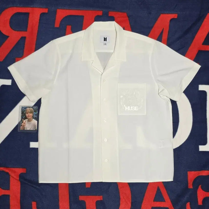 [BUNJANG] BTS Jimin Muse Popup Shirt M + Photocard Set / BTS 지민 뮤즈 Muse 팝업 셔츠 M 사이즈 + 포토카드 세트