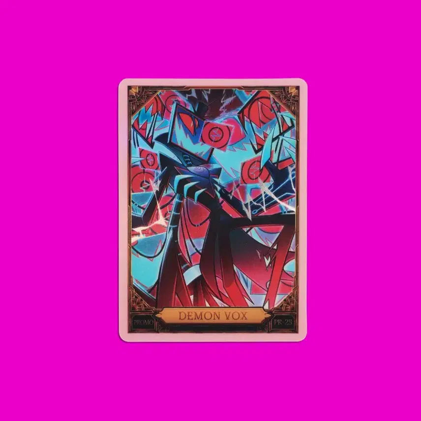 [BUNJANG] Hasbeen Hotel DEMON VOX CRACKED ICE PROMO Card (PR-25) / 택포 53) 해즈빈호텔 데몬 복스 프로모 크랙 아이스(핑크 포일) DEMON VOX CRACKED ICE PROMO CARD (PR-25)