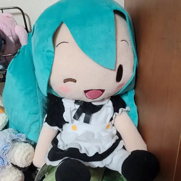 [BUNJANG] Sega Official Vocaloid Hatsune Miku Maid Outfit Plush Doll / 메이드복 미쿠 인형 누이 누이구루미 세가 공식인형