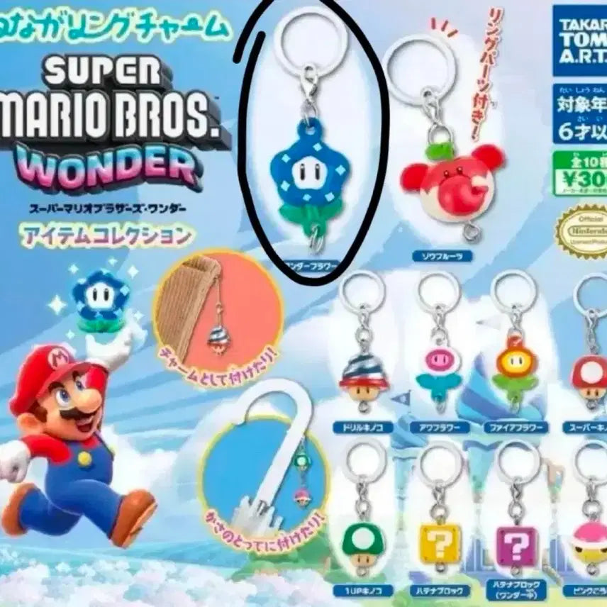 [BUNJANG] Super Mario Bros. Wonder Majirushi Gacha / 슈퍼마리오 브라더스 원더 메지루시 가챠 확정가챠 판매