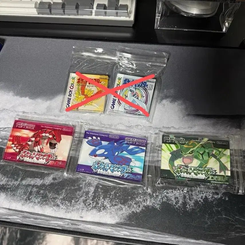 [BUNJANG] Pokemon Nintendo Transparent Acrylic Magnet Cartridge (Sealed) / 포켓몬스터 닌텐도 투명 아크릴 마그넷 자석 카트리지 미개봉 판매합니다