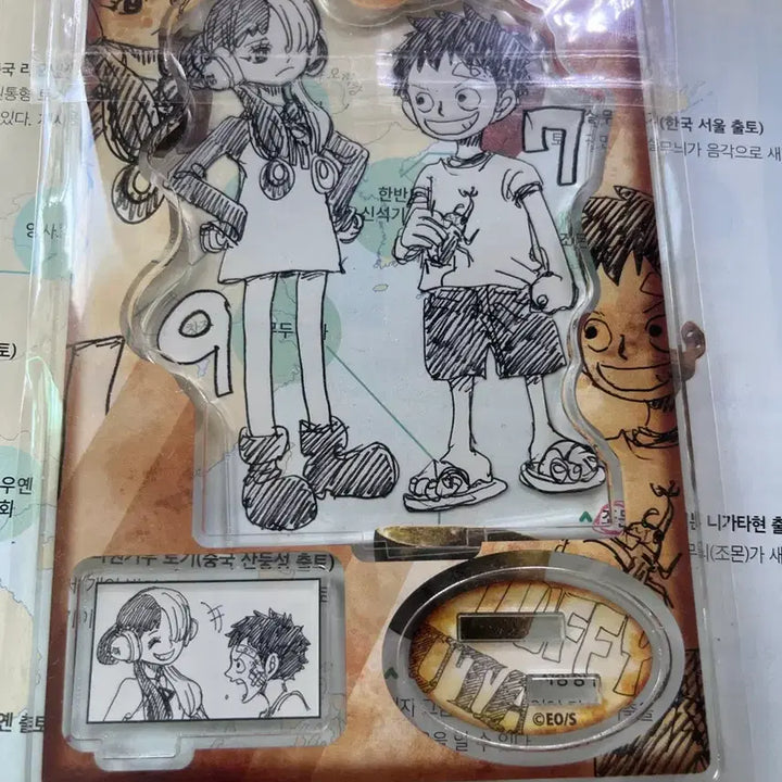 [BUNJANG] One Piece Film Red Luffy &amp; Uta Acrylic Stand / 원피스 극장판 레드 루피우타 아크릴 스텐드 양도