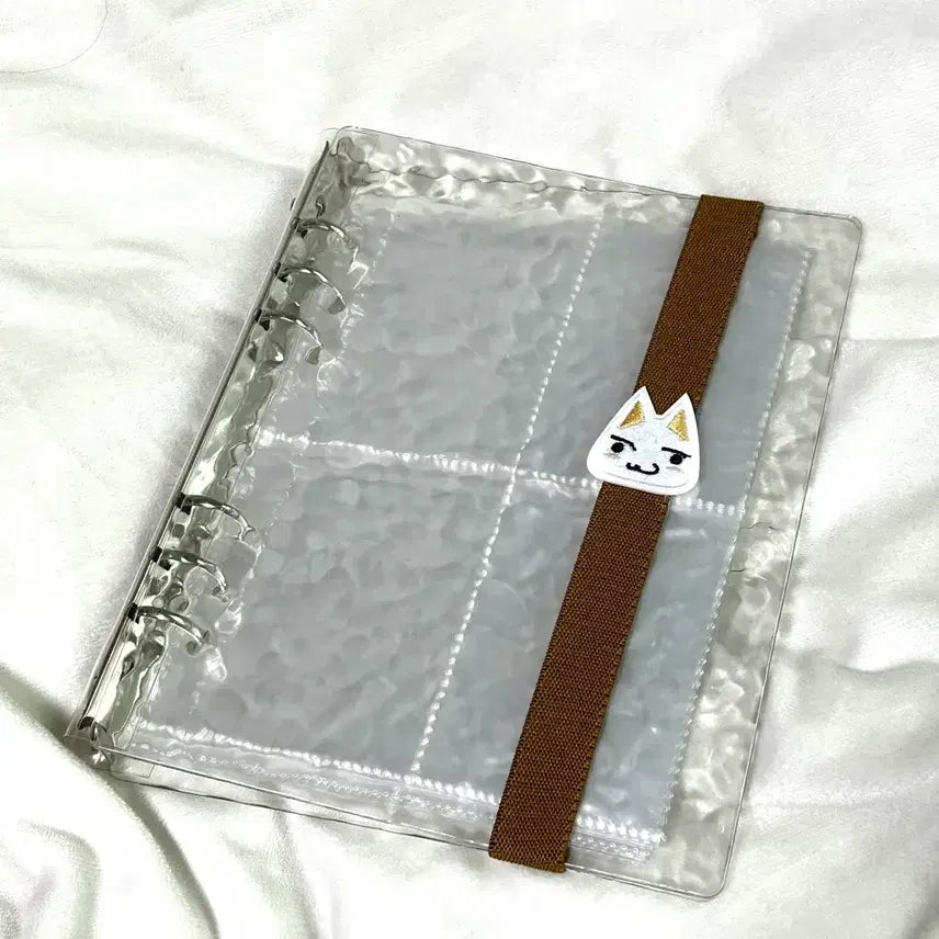 [BUNJANG] Transparent Binder + Band + 20 Pages / 투명 북바인더 + 북밴드 + 속지20장