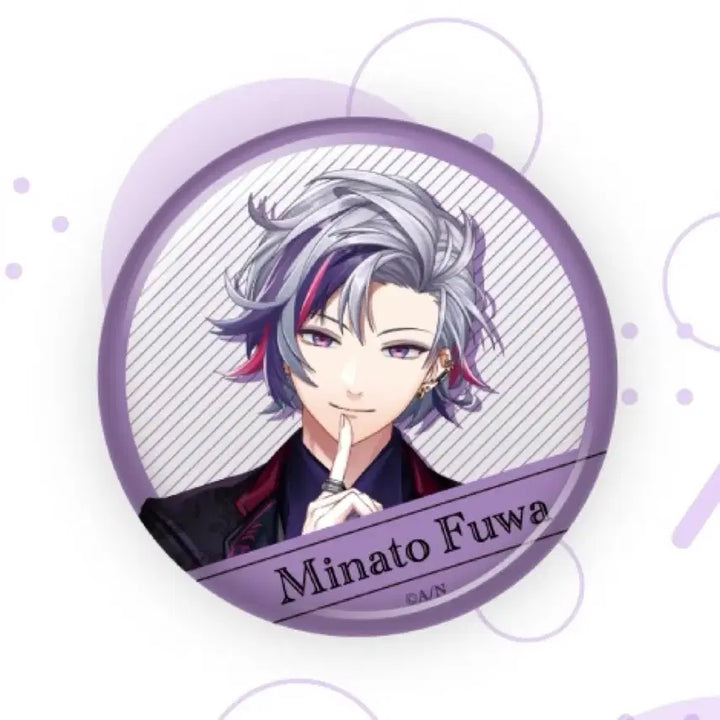[BUNJANG] Nijisanji Fuwa Minato Welcome Can Badge Bundle Set (81 pcs) / 니지산지 후와미나토 웰컴 캔뱃지 81개 일괄 양도