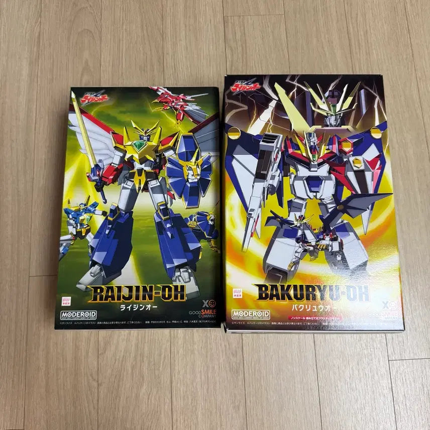 [BUNJANG] MODEROID Zettai Muteki Raijin-Oh &amp; Bakuryu-Oh Set (Sealed) / 모데로이드 절대무적 라이징오 / 바쿠류오 미개봉 새제품 2종 세트