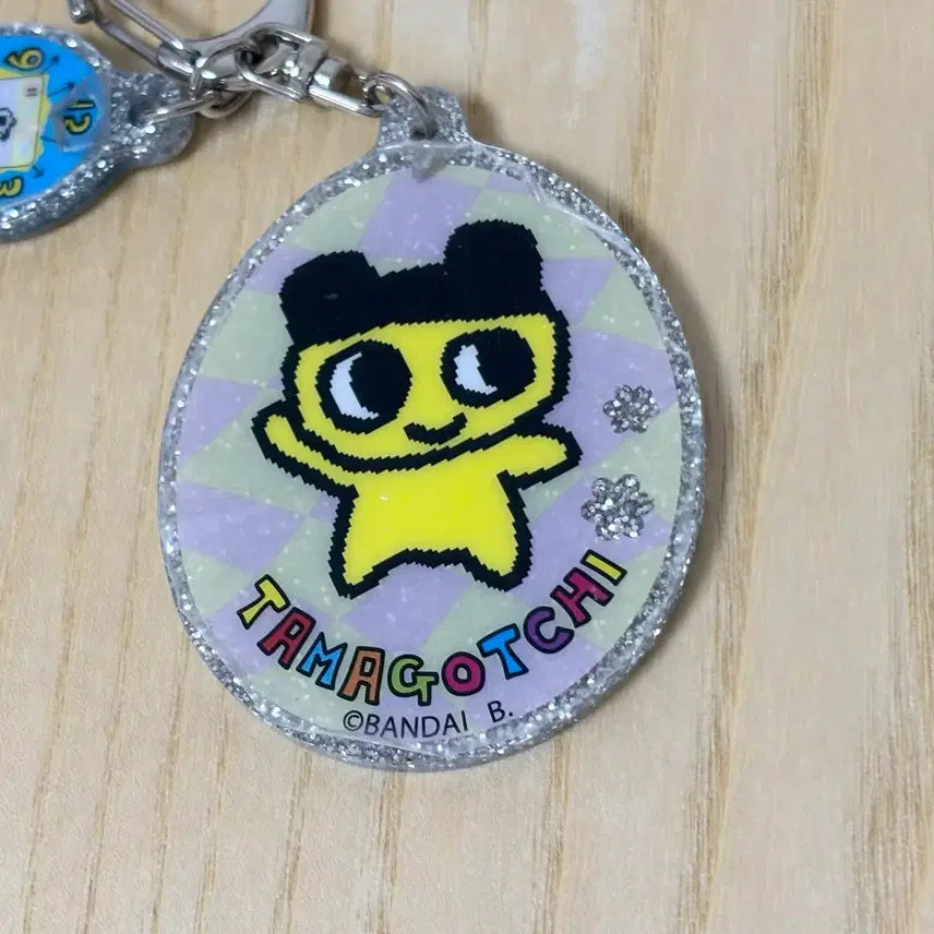 [BUNJANG] Tamagotchi Mamechi Sparkling Acrylic Glitter Keychain / 다마고치 마메치 키라키라 아크릴 글리터 키홀더 키링