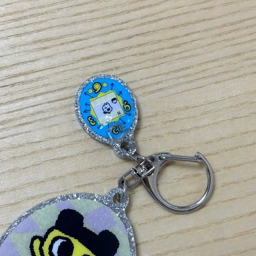 [BUNJANG] Tamagotchi Mamechi Sparkling Acrylic Glitter Keychain / 다마고치 마메치 키라키라 아크릴 글리터 키홀더 키링