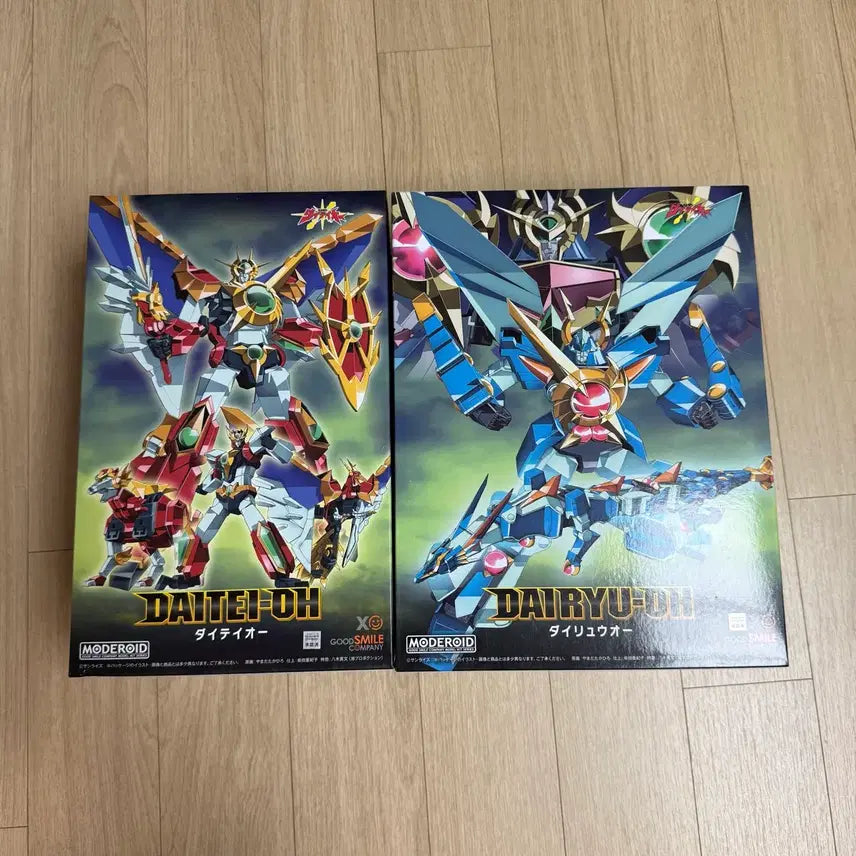 [BUNJANG] MODEROID Complete Victory Dai-Teio &amp; Dai-Ryuu 2-Type Set (Sealed) / 모데로이드 완전승리 다이테이오 / 다이류오 미개봉  새제품 2종세트