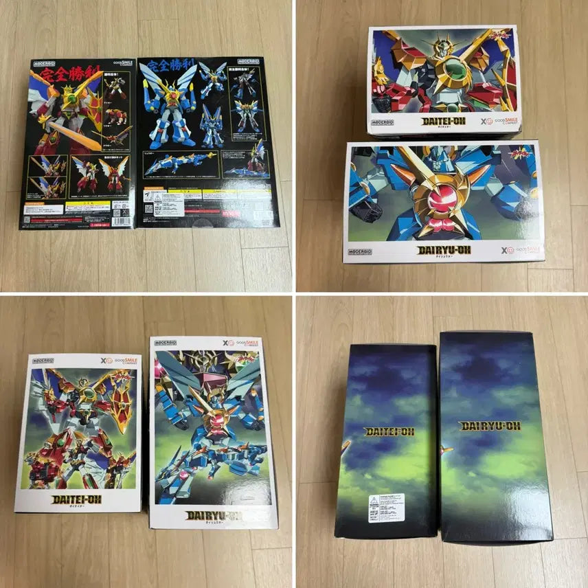 [BUNJANG] MODEROID Complete Victory Dai-Teio &amp; Dai-Ryuu 2-Type Set (Sealed) / 모데로이드 완전승리 다이테이오 / 다이류오 미개봉  새제품 2종세트