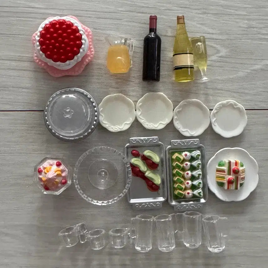 [BUNJANG] Sylvanian Families Food &amp; Drink Accessories Set / 단종)올드)실바니안 식음료 식품 식기 케이크 소품 등