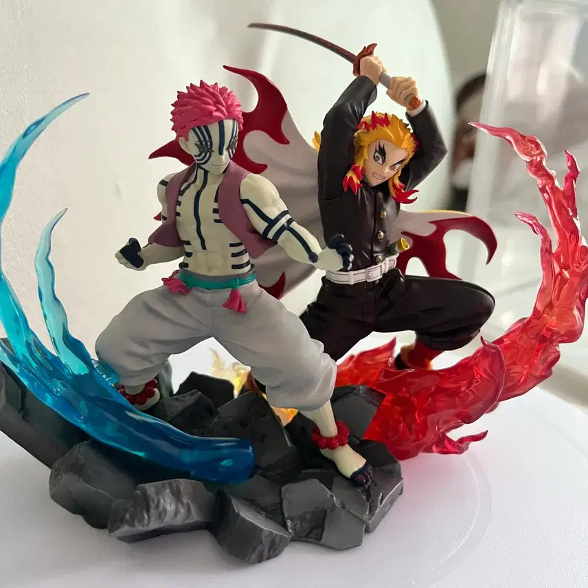 [BUNJANG] Demon Slayer Akaza &amp; Rengoku Figure Set / 귀멸의 칼날 아카자 렌고쿠 피규어(세트)
