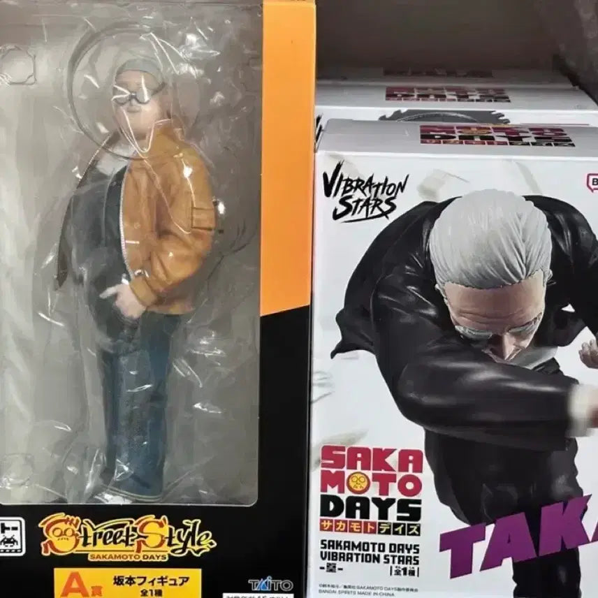 [BUNJANG] Sakamoto Days Taro &amp; Takamura Figures Bundle Set / (무료배송) 사카모토데이즈 타로 A상,타카무라 피규어 일괄 판매