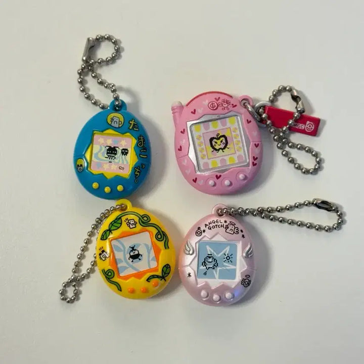 [BUNJANG] Bandai Tamagotchi Gacha Keyring Set / 반다이 1탄 다마고치 가챠 키링 엔젤 일괄