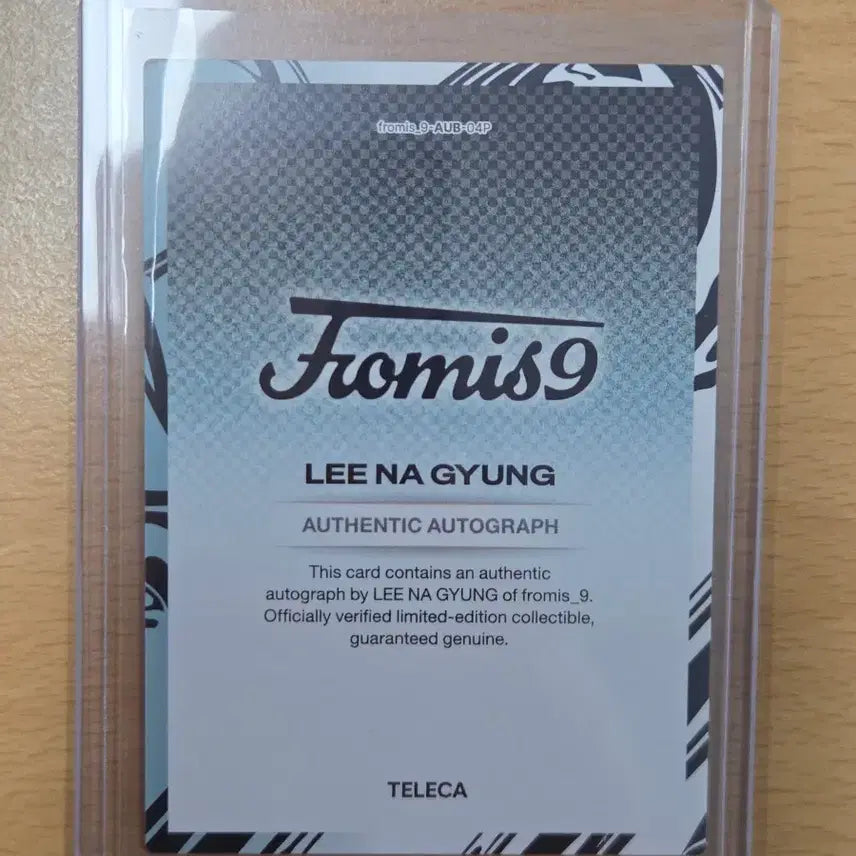 [BUNJANG] fromis_9 Lee Nagyung Signed Autograph Card (33 Limited Edition) / 프로미스나인 이나경 친필싸인 카드 33장 한정