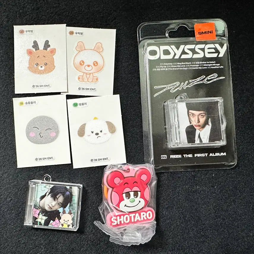 [BUNJANG] RIIZE Bundle Set - CU Sticker Set, Sminnie, Gacha Keychain / 라이즈 스미니+띠부+가챠 일괄양도