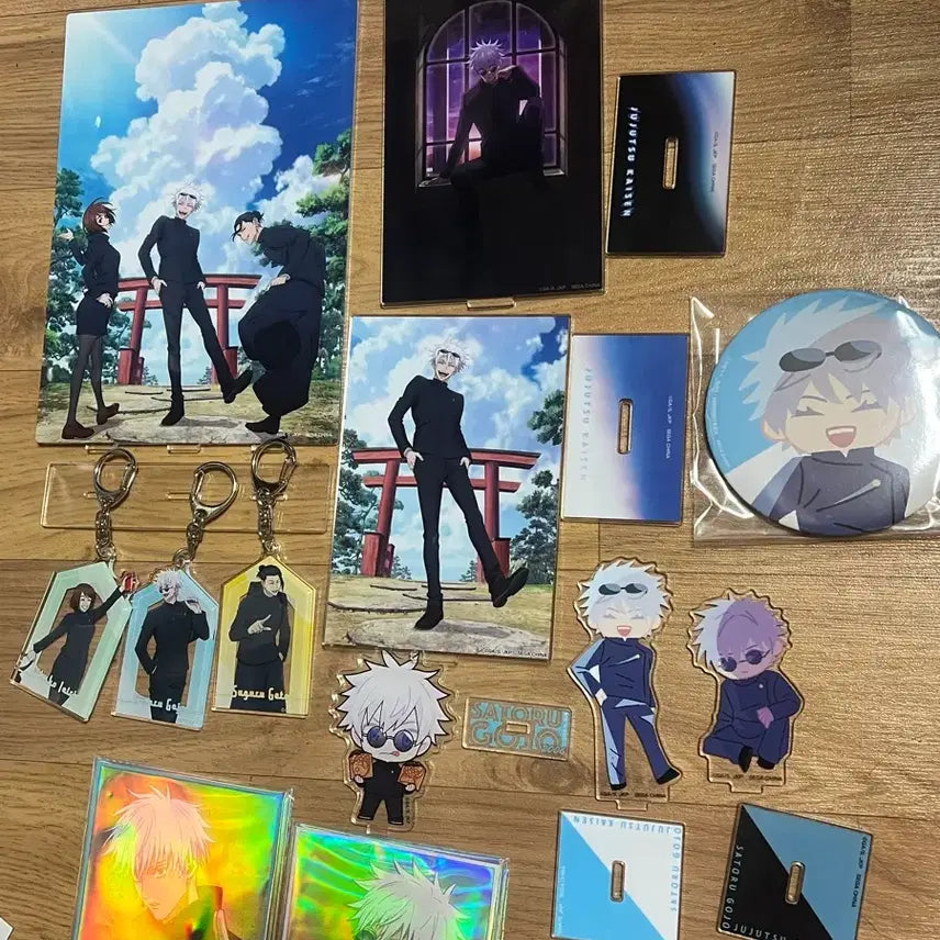 [BUNJANG] Jujutsu Kaisen Gojo Satoru Fuwakororin Acrylic Stands Bundle / 주술회전 고죠 후와코로링8개 일괄판매