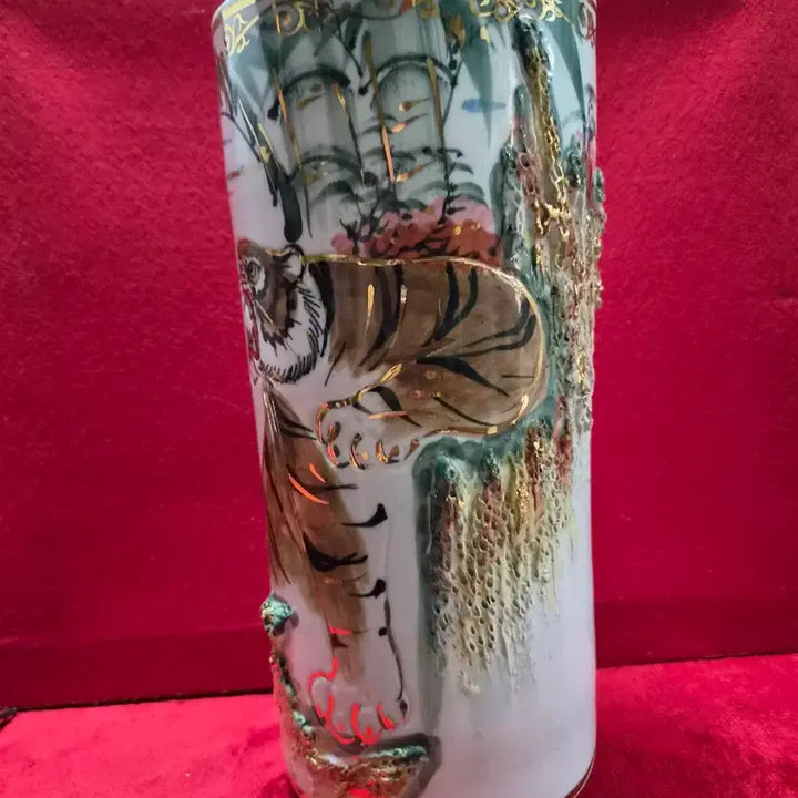 [BUNJANG] Ceramic Brush Holder Tiger Design / 호랑이 붓통.ㅡ도자기.