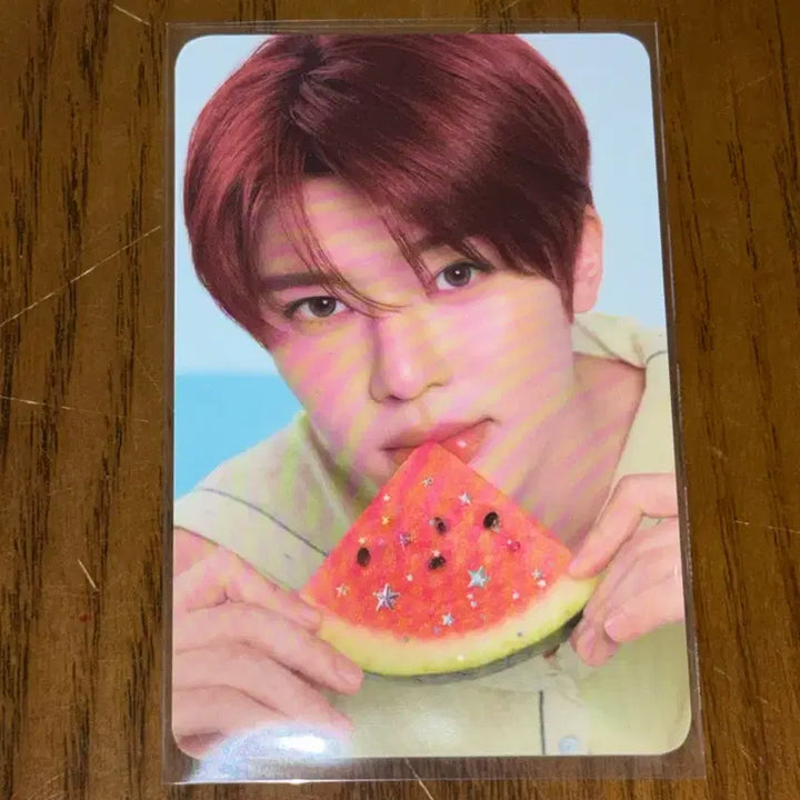 [BUNJANG] WISH Mega Coffee Sion Photocard / 위시 메가커피 시온포카+위츄풍선