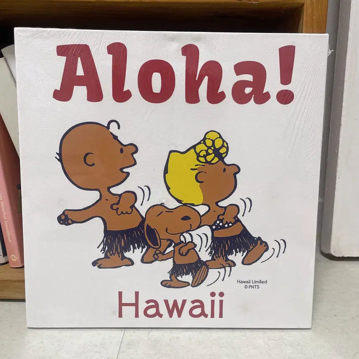 [BUNJANG] Hawaii Limited Aloha Snoopy Canvas Art (35x35cm) / 하와이 한정 ALOHA 스누피 캔버스 아트  Hawaii Limited 35*35cm 민트 컨디션