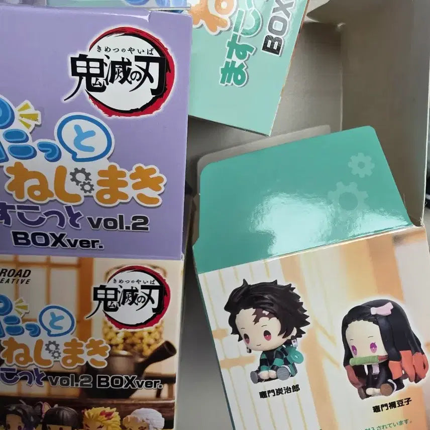 [BUNJANG] Demon Slayer: Kimetsu no Yaiba Petatto Spring Gacha 18-Piece Set (15 Opened, 3 Unopened) / 개봉품 귀멸의 칼날 페탓토 태엽가챠 15종(개봉)+3종(미개봉)1~3세트 풀박스 일괄 판매