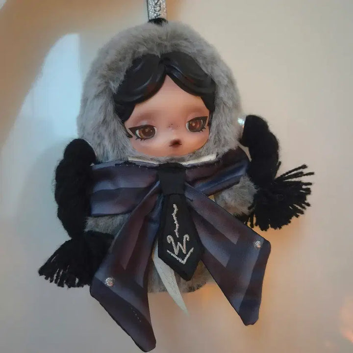 [BUNJANG] Pop Mart Skullpanda Wednesday Keychain / 팝마트 스컬판다 웬즈데이 키링