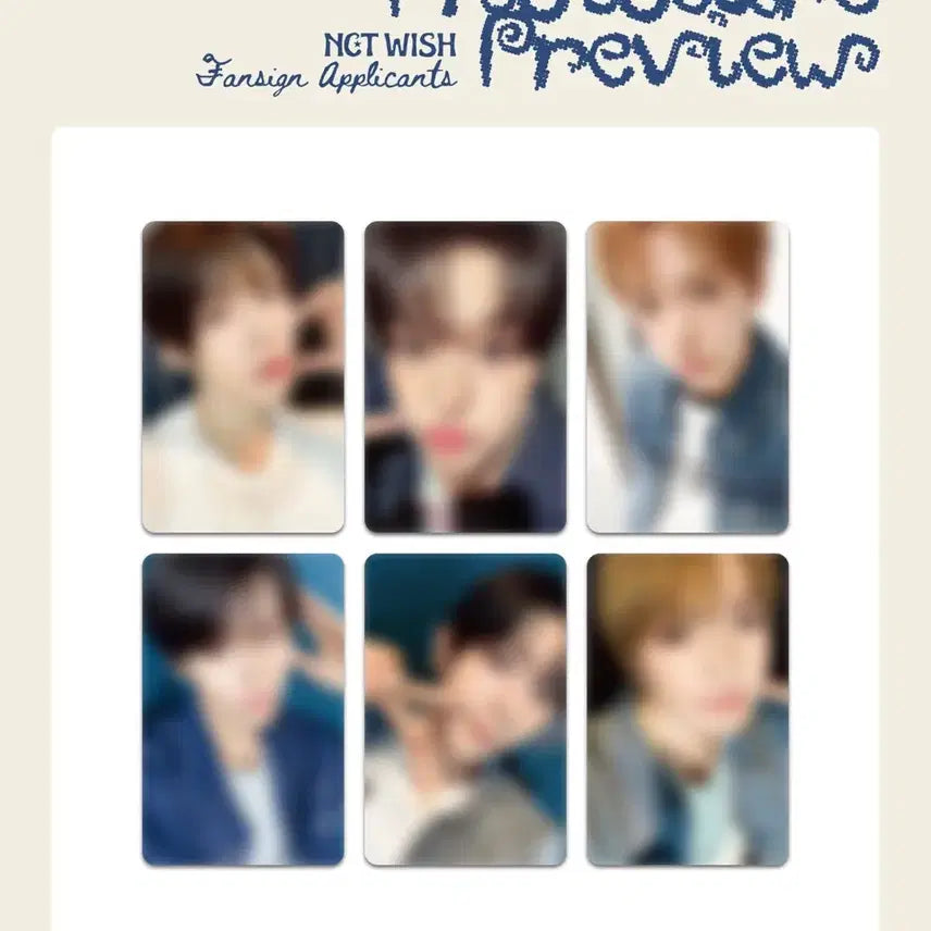 [BUNJANG] NCT WISH MakeStar Kuala Lumpur Official Fan Meeting POB Photocard Riku Yushi Sakuya Jaehee Sion Ryo / 엔시티위시 메이크스타 쿠알라룸푸르 공팬 미공포 포카 양도 리쿠 유우시 사쿠야 재희 시온 료