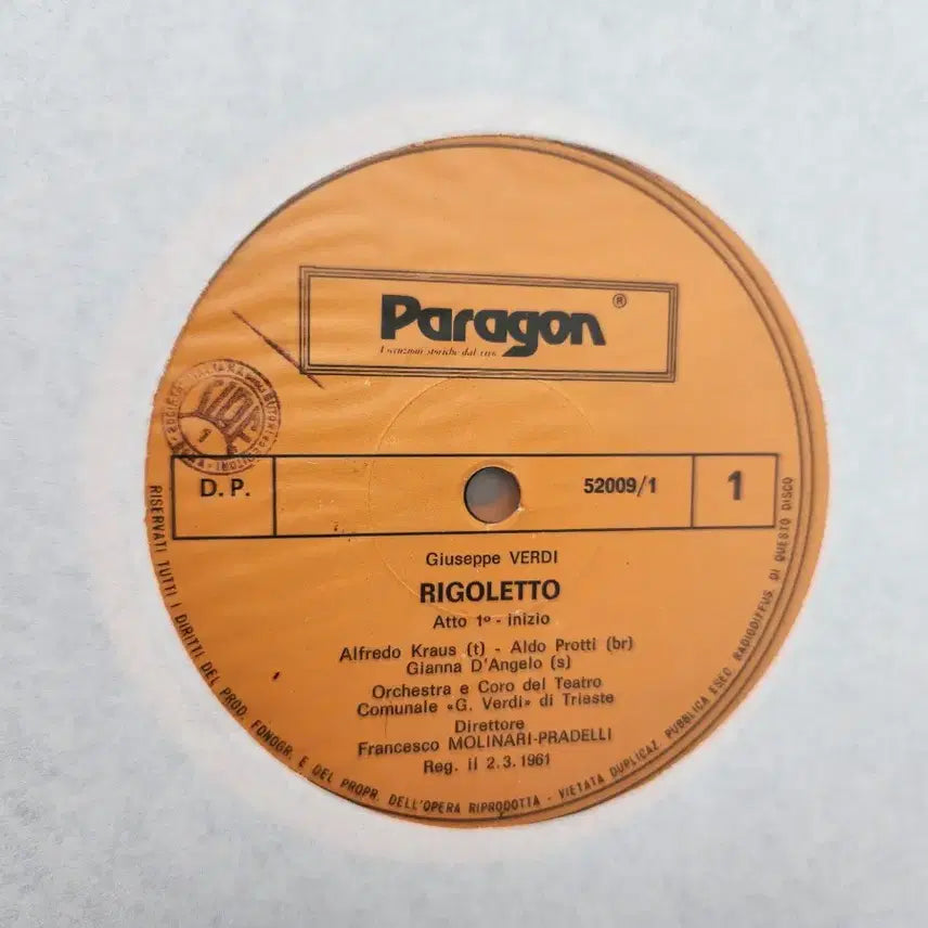 [BUNJANG] Giuseppe Verdi Rigoletto 2LP Vinyl Record / 수입LP/주세페 베르디의 오페라 &