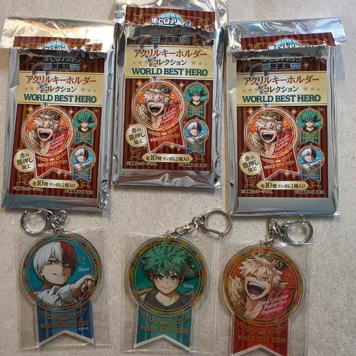 [BUNJANG] My Hero Academia Art Exhibition World Heroes Acrylic Keychain Set / 나히아 원화전 월드 베스트 히어로 아크릴 키링