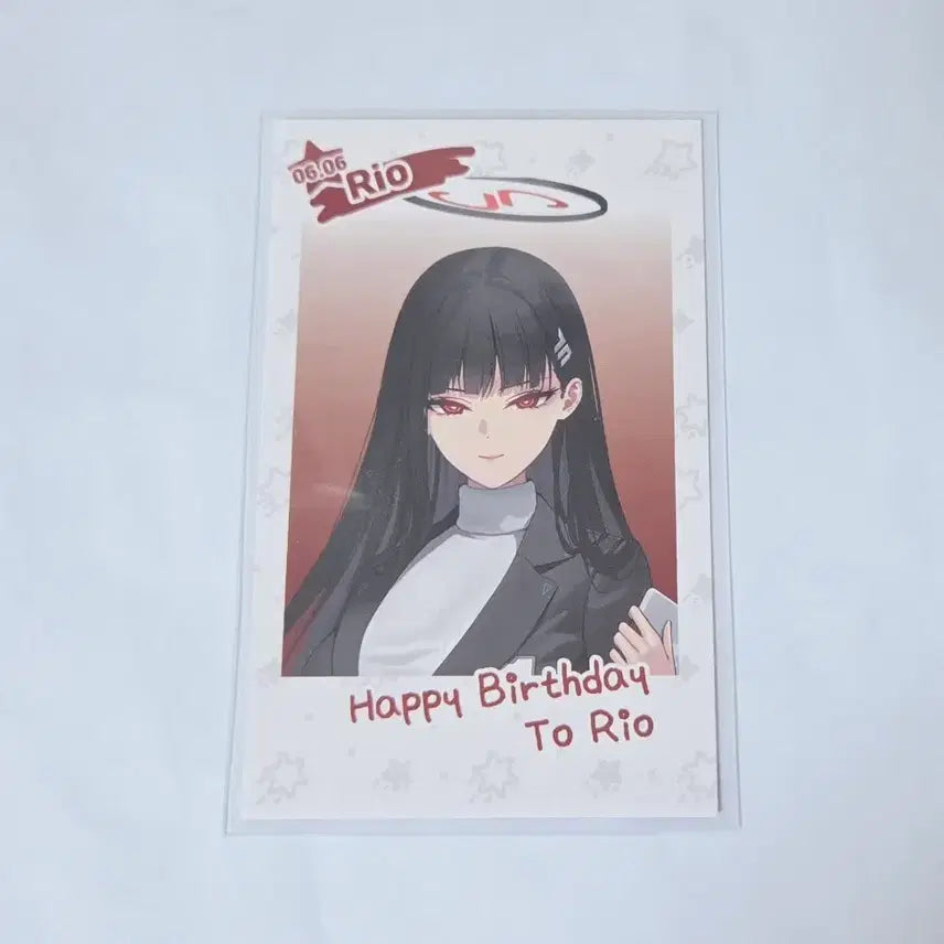 [BUNJANG] Blue Archive Memorial Cafe Rio Birthday Photocard / 블루아카이브 카페 메모리얼 리오 생일 포토카드