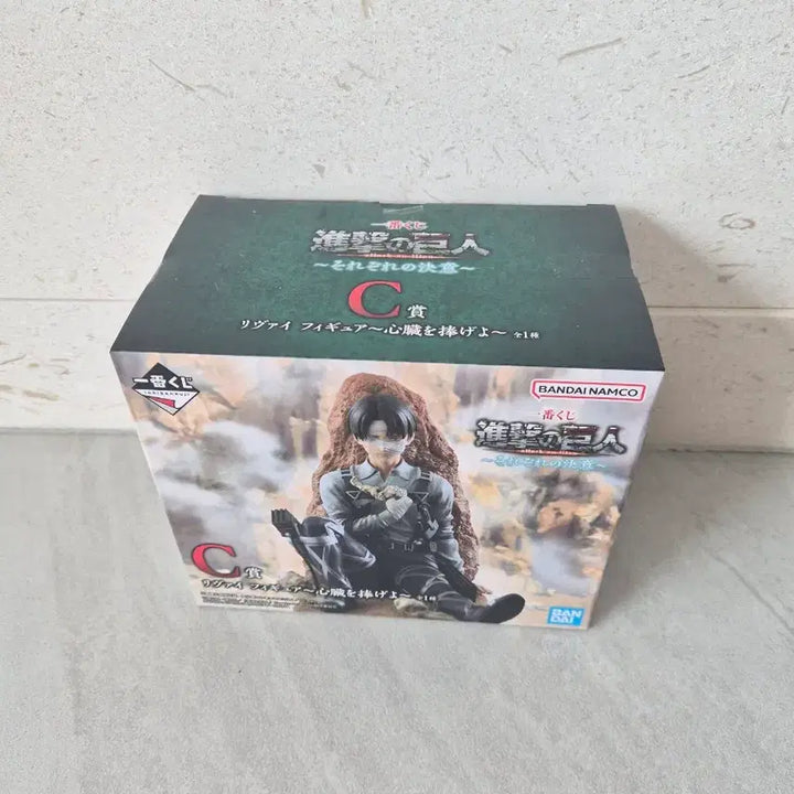 [BUNJANG] Attack on Titan Ichiban Kuji C Prize Levi Figure (Sealed) / 진격의 거인 쿠지 제일복권 C상 리바이 피규어(미개봉)