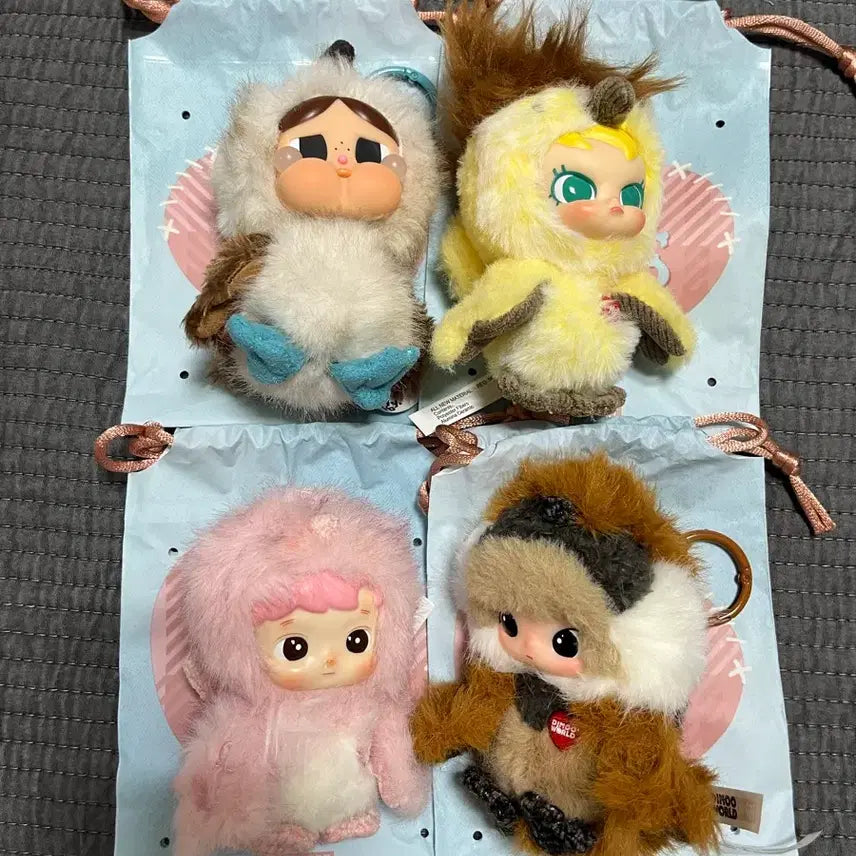 [BUNJANG] Dear Birds Series Plush Keychain Set / Dear Birds 시리즈 인형 키링