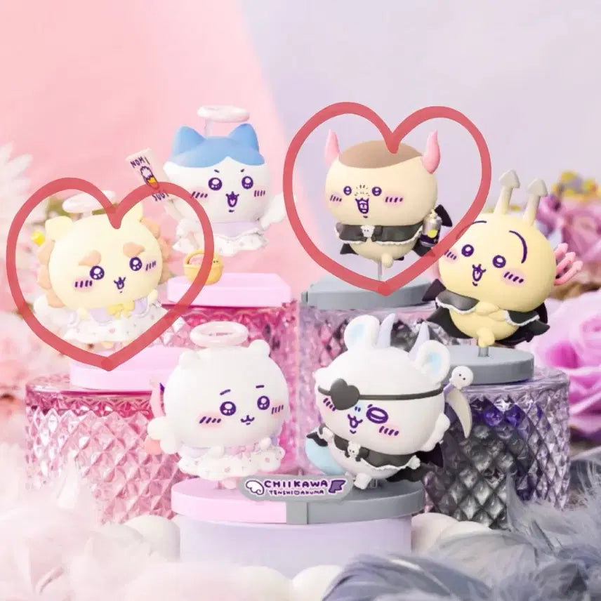 [BUNJANG] Chiikawa Angel &amp; Demon Figure Bundle (Shisa, Kurimanju) / 먼작귀 치이카와 천사 악마 피규어 (시사, 쿠리만쥬) 일괄 판매합니다!