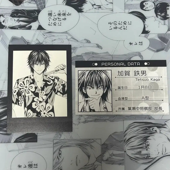 [BUNJANG] Hikaru no Go Original Art Exhibition Kaga Pashacore Profile Card Set / 히카루의 바둑 원화전 전시회 카가 파샤코레 프로필카드 세트