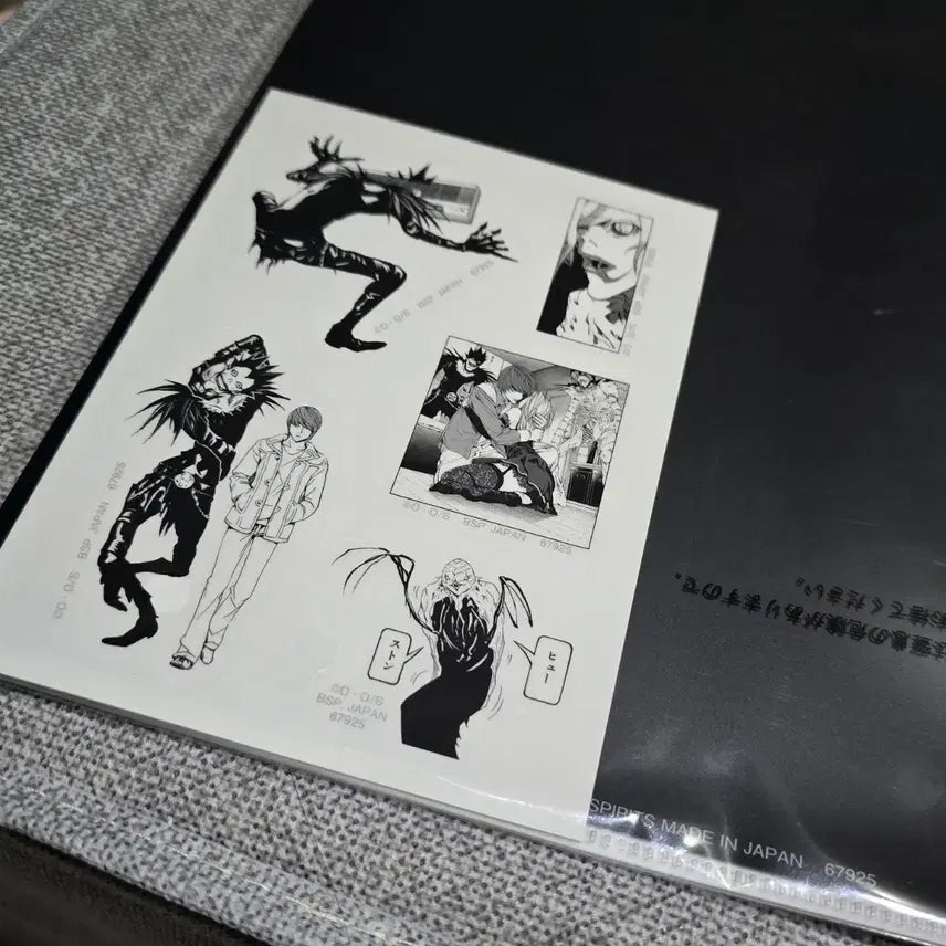 [BUNJANG] Death Note Ichiban Kuji Prize i Clear File &amp; Sticker Set - Ryuk, Light, Misa, Rem / 데스노트 하위상 이치방쿠지 제일 복권 i상 클리어 파일 스티커 류크 라이토 미사 렘