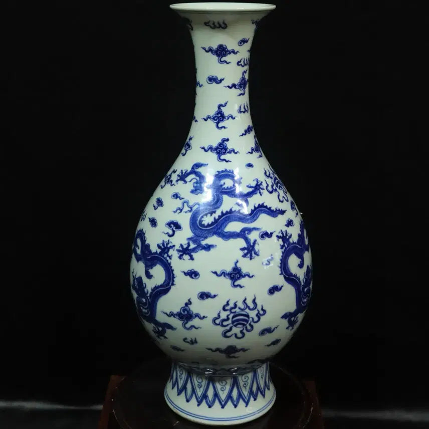[BUNJANG] Chinese Celadon Vase with Dragon Motif / 중국 도자기 운용문 옥호춘병