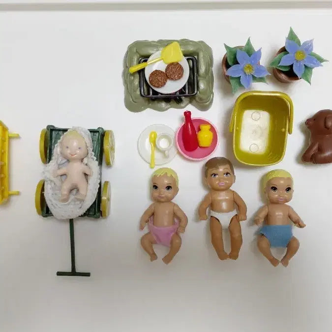 [BUNJANG] Barbie Baby Doll and Various Accessories Bundle Set / 바비 아기 인형외 잡다한 소품 일괄
