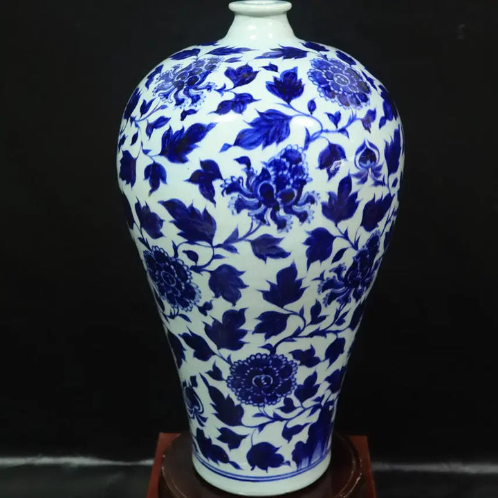[BUNJANG] Blue-and-White Floral Decor Vase / 중국 도자기 청화화훼문 매병