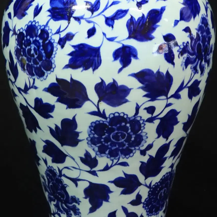 [BUNJANG] Blue-and-White Floral Decor Vase / 중국 도자기 청화화훼문 매병