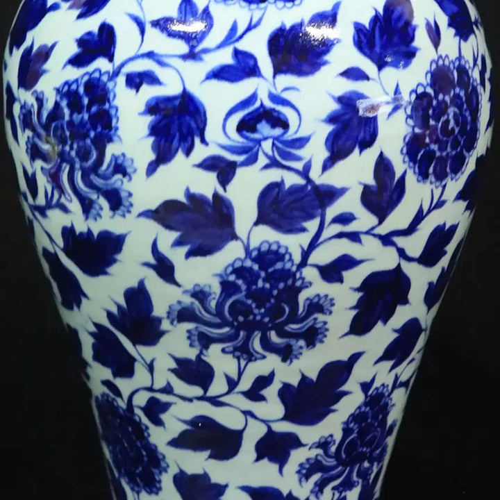[BUNJANG] Blue-and-White Floral Decor Vase / 중국 도자기 청화화훼문 매병