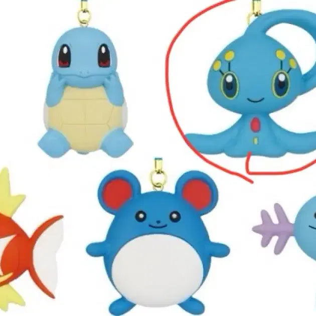 [BUNJANG] Pokemon Flat Mascot Gacha Manaphy Figure (Sealed) / 포켓몬 납작 마스코드 가챠 마나피 미개봉 판매합니다