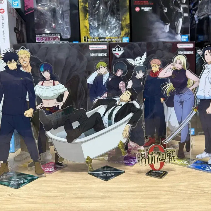 [BUNJANG] Jujutsu Kaisen Acrylic Lottery Stand Charm Full Set / 주술회전 아크릴 쿠지 스탠드 참 일괄