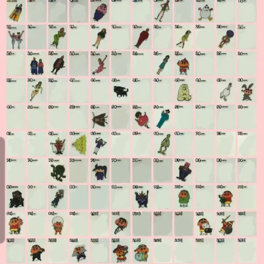 [BUNJANG] Crayon Shin-chan Movie Stickers / 짱구 극장판 띠부씰 교환