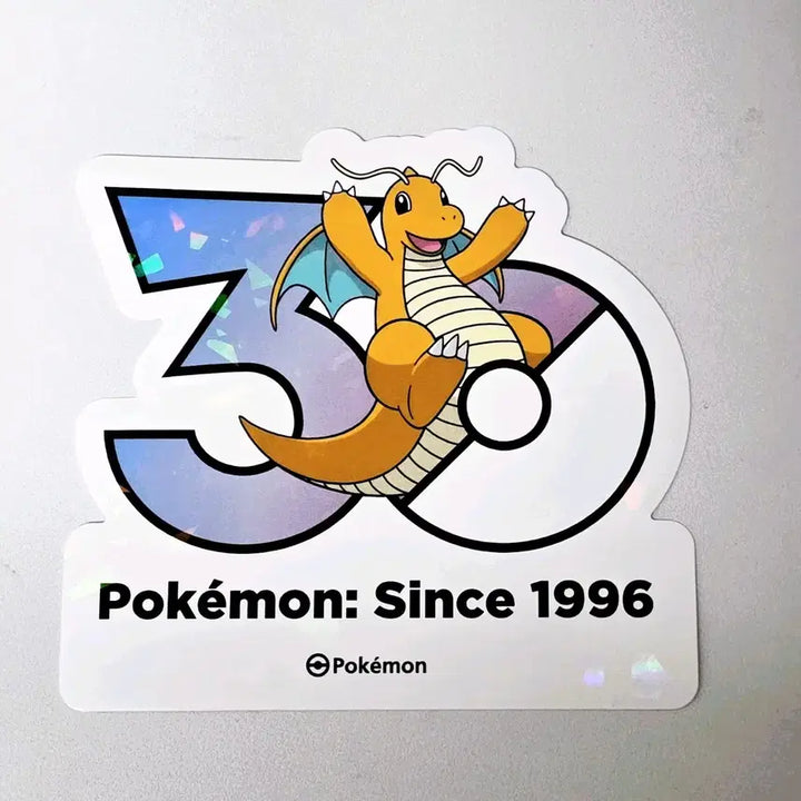 [BUNJANG] Pokemon 30th Anniversary Dragonite Sticker / 포켓몬 30주년 기념 스티커 망나뇽 포켓몬스터