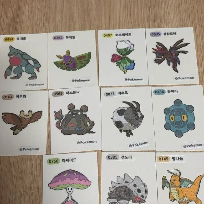 [BUNJANG] Pokemon Stickers (Tti-bbu-seal) - Various / 포켓몬 띠부씰 급처