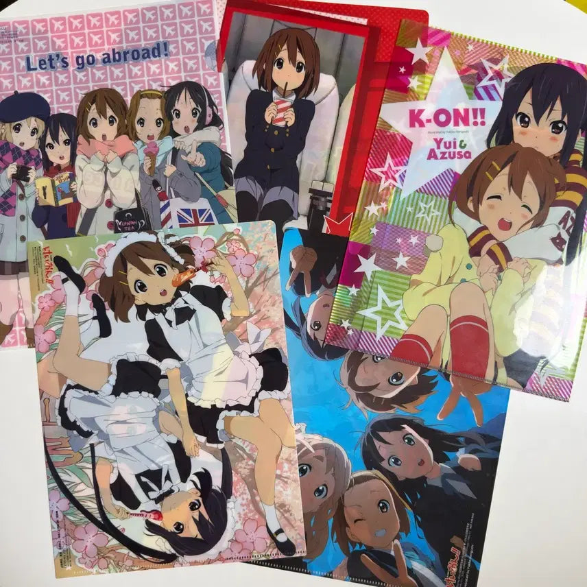 [BUNJANG] K-ON! Classic Clear File Set (Bundle Set) / 고전 케이온 클리어파일 5개 일괄 판매