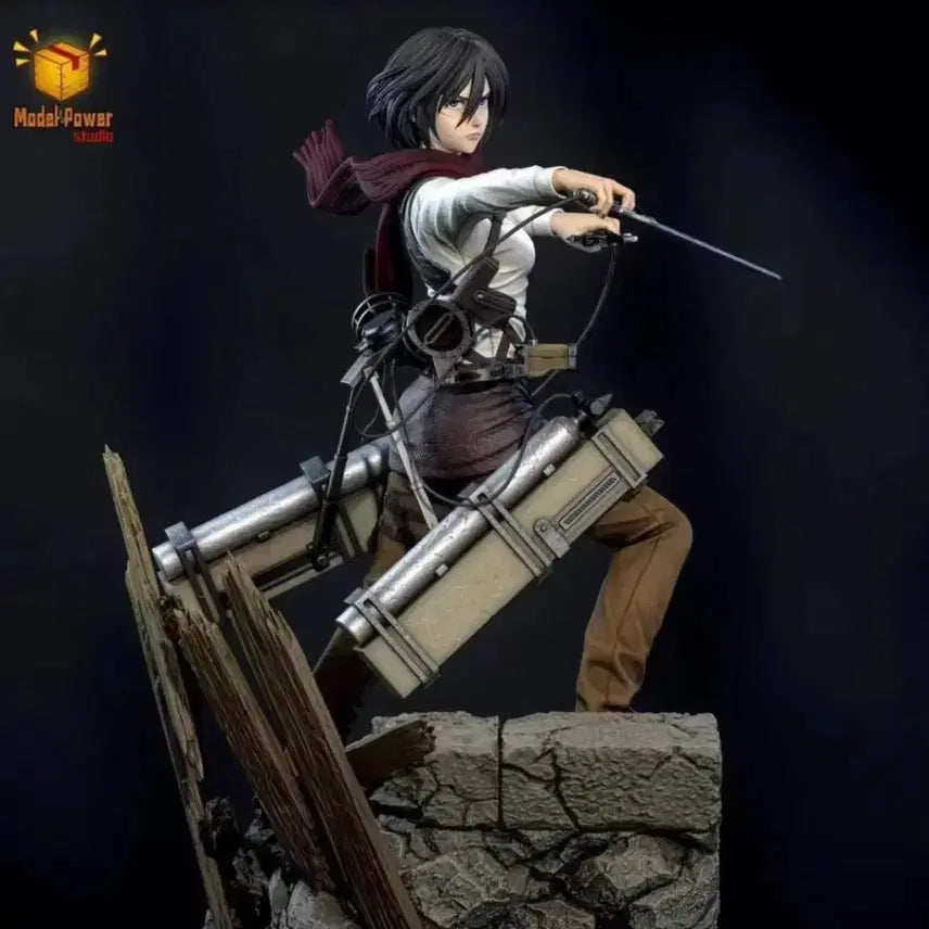 [BUNJANG] Shingeki no Kyojin Mikasa Ackerman Resin Figure / 진격의거인 모델파워 미카사 레진 피규어