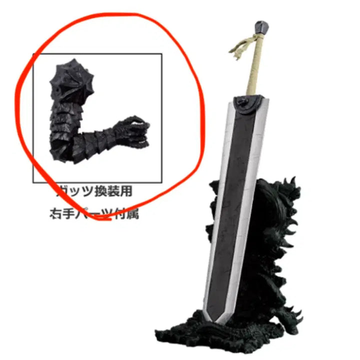 [BUNJANG] Berserk Guts Figure A+B Replacement Parts / 베르세르크 가츠 A상+B상 교체파츠