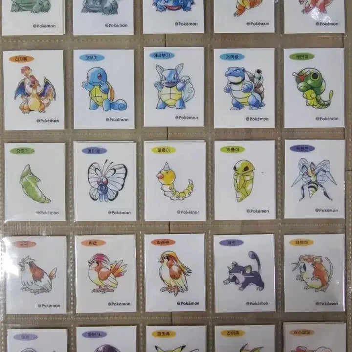 [BUNJANG] Pokemon 30th Anniversary "Artwork" Series 5 Individual Stickers / 포켓몬띠부씰  30주년  시즌5 ,아트워크  개별